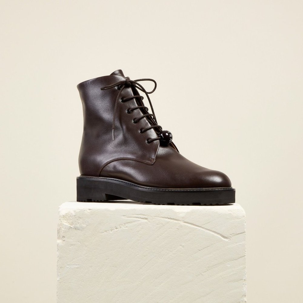 EUC Dear Frances Park Boot Brown Espresso Size 41! RARE HTF!